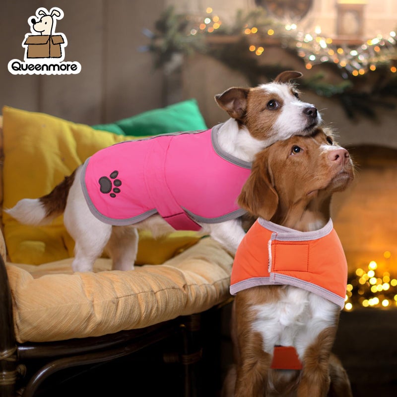 Queenmore Cold Weather Dog Coats Loft Reversible Winter Fleece Dog Vest Waterproof Pet Jacket Available in Extra Small, Small, Medium, Large Extra Large Sizes - Image 5